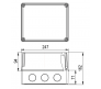 67067П - Коробка распаячная для о/п и монтажа приборов (без вводов)
