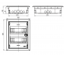 68124М - Шкаф для скрытой проводки на 24 модуля